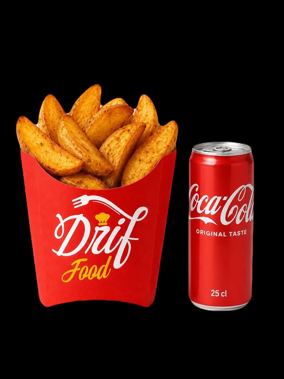 Menu (Potatoes + Soda 25cl)